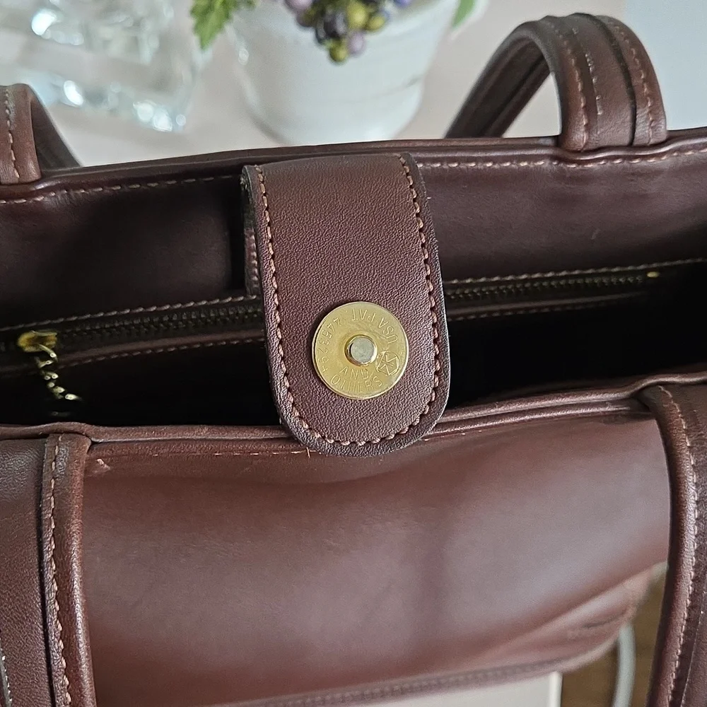 Vintage COACH Mahogany Bleeker Leather Tote Bag - Picture 12 of 14